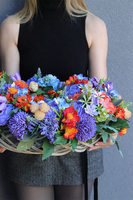 Energetic Flowers, kolorowy wianek na drzwi