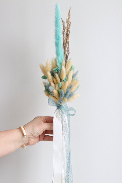 Drattena, komplet dekoracji wielkanocnych. koszyczek & palemka, wys.23/50cm