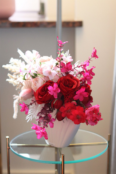 La Guel Shell, dekoracja kwiatowa w muszli