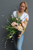 Florenta, bukiet nagrobny z baziami