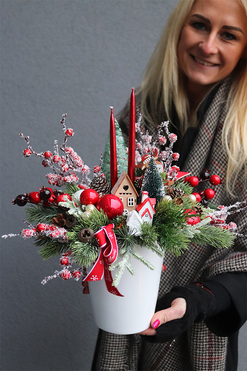 Moko Christmas Small, stroik świąteczny, wys.32cm