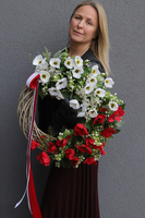 Witamy Polsko, wianek patriotyczny na drzwi,