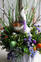 Bunny Star Velveti New, stroik wielkanocny na stół