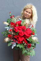 Red Winter, nowoczesna kompozycja nagrobna