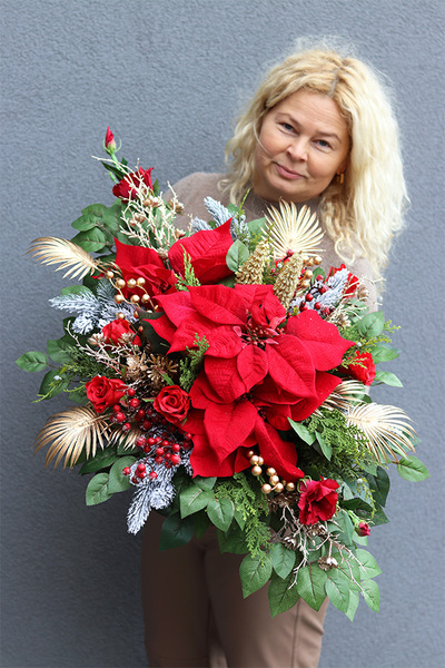 Red Winter, nowoczesna kompozycja nagrobna