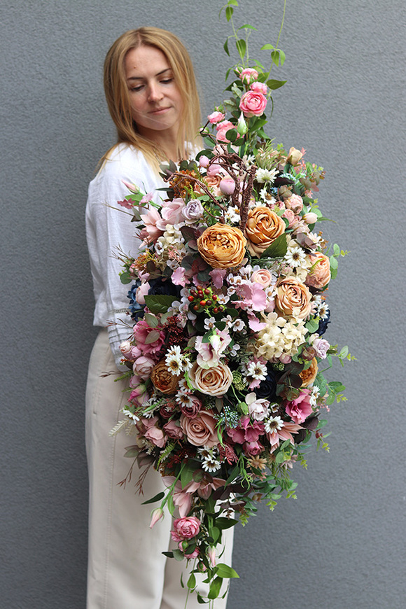 Jerreta, elegancka kompozycja nagrobna w skrzynce, wym.61x110cm