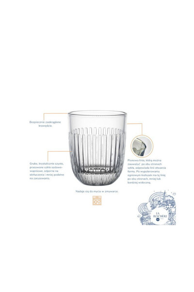 Ouessant La Rochere, szklanki do napojów