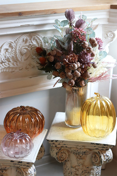 Fall Extra, jesienna kompozycja kwiatowa w wazonie