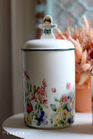 Pan Kwiatek, ceramiczny pojemnik z pokrywką	