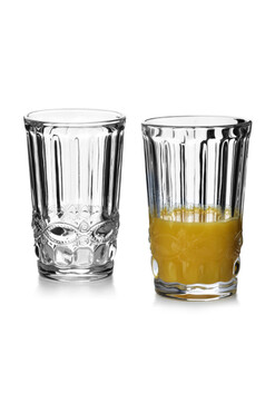 Eleonora, szklanka z ozdobnym wzorem, kpl.6szt, poj.350ml