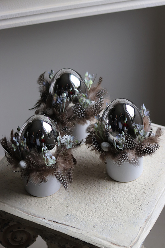 stroik wielkanocny, Kruszyna 2 Srebrne Jajko