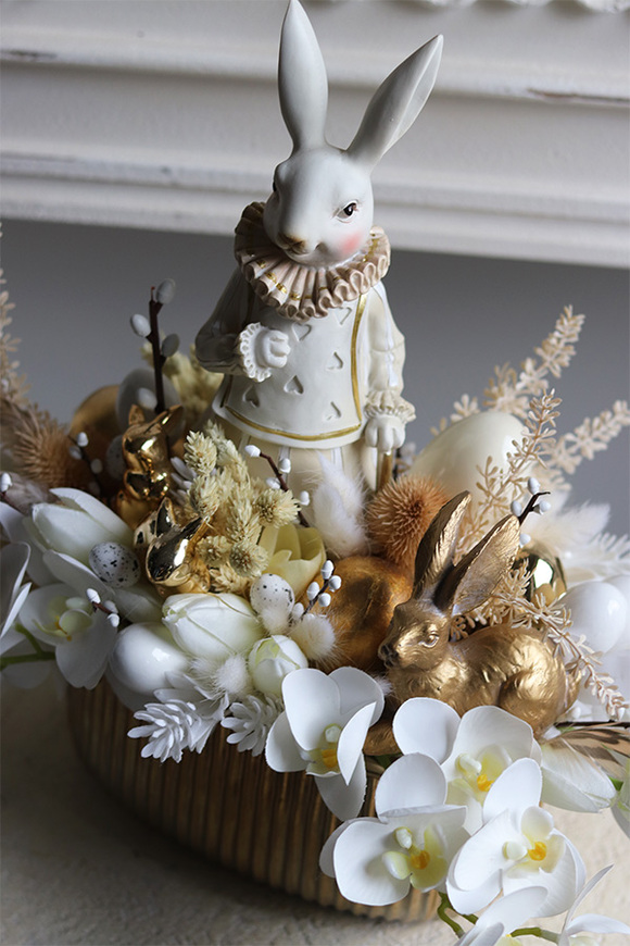 dekoracja Złota Wielkanoc