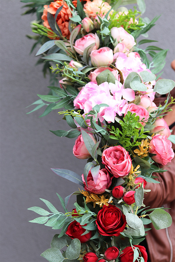 Tęcza Beauty, kolorowa girlanda kwiatowa