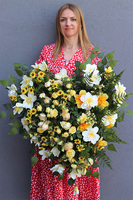 Złote Serce, wiązanka nagrobna w kształcie serca