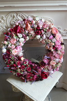 Bella, elegancki wianek na drzwi, śr.50cm