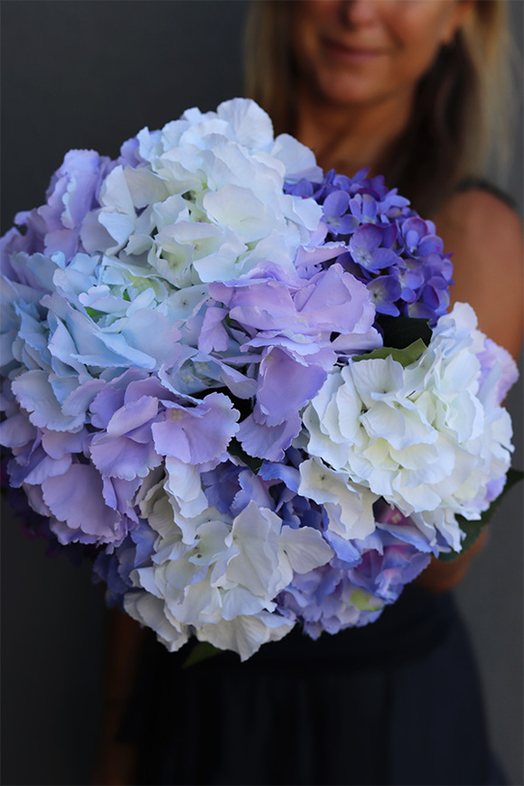 bajeczna kompozycja z niebieskich hortensji, Kleonisa 2