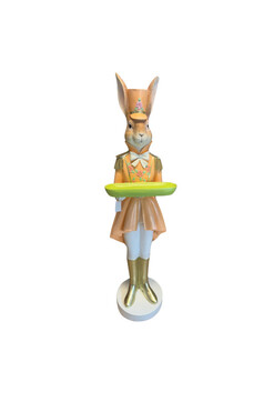 Zajączek w Oranżu, wielkanocna figurka zając XXL, wys.127cm 