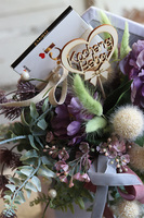 urocza koperta flowerbox z czekoladą, Helima Chocolates, wym.30x38cm 