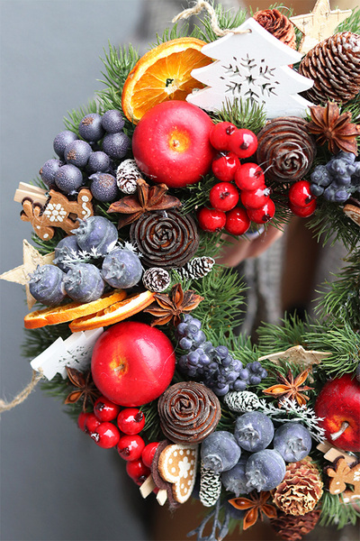 dekoracyjny wianek / stroik Wigilia 2