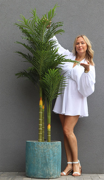 Andaluzja Palma Areca, wysokiej jakości sztuczna palma w donicy, wys.200cm 