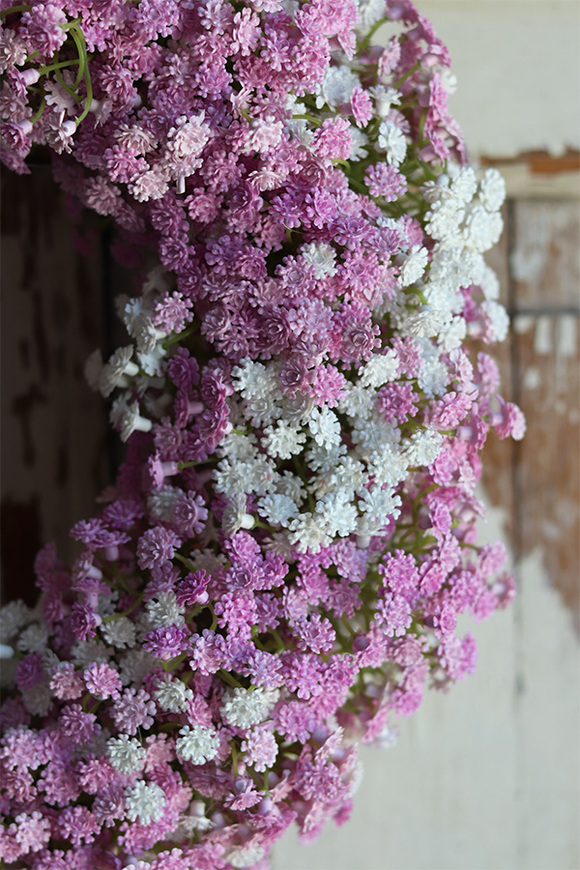 Balletina Premium 2, delikatny kwiatowy wianek na drzwi, śr.36cm  