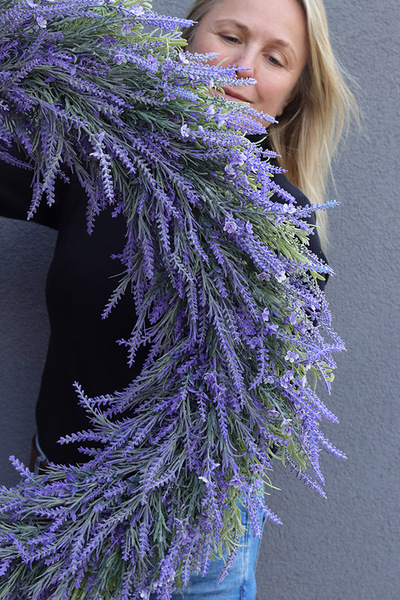 Lawenda Premium 2, wianek z lawendy, śr.80cm