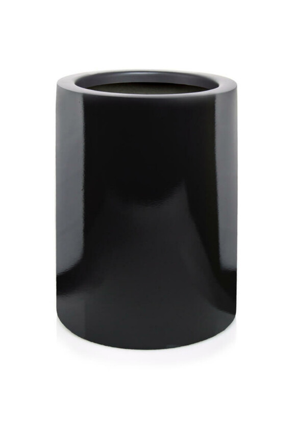 Fiberglass donica walec Black