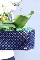 Dark Blue Orient 2, wysokiej jakości sztuczny storczyk