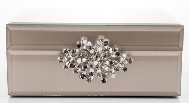 Gossamer A, szklane puzderko szkatułka na drobiazgi, wym.8.5x19x15cm