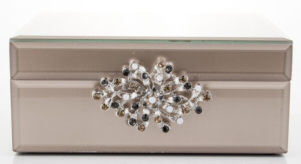 Gossamer A, szklane puzderko szkatułka na drobiazgi, wym.8.5x19x15cm