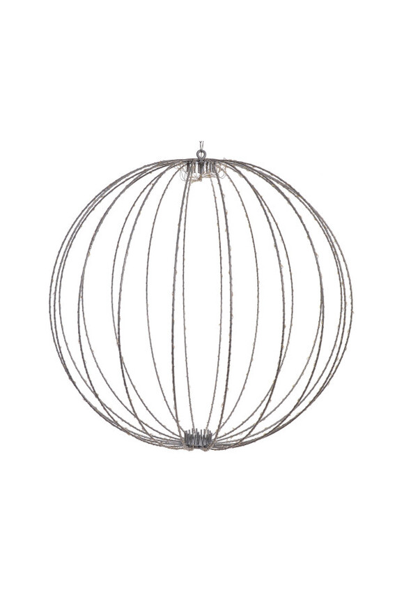 Christmas Light, świąteczna wisząca kula LED, srebrna