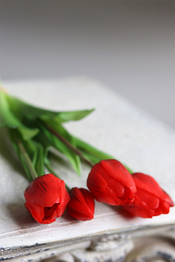 bukiet tulipanów silikonowych 