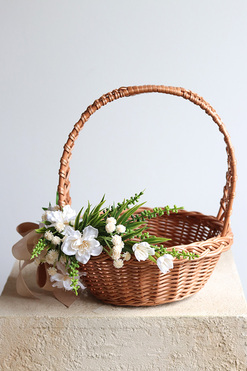 Ludmiła, dekorowany koszyczek wielkanocny, wys.22cm 