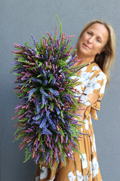 kompozycja Korytko Wrzosy, wym.20x46cm  