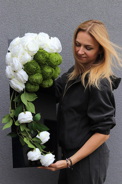 New Design Roses, komplet dekoracji nagrobnych, kompozycja + bukiet