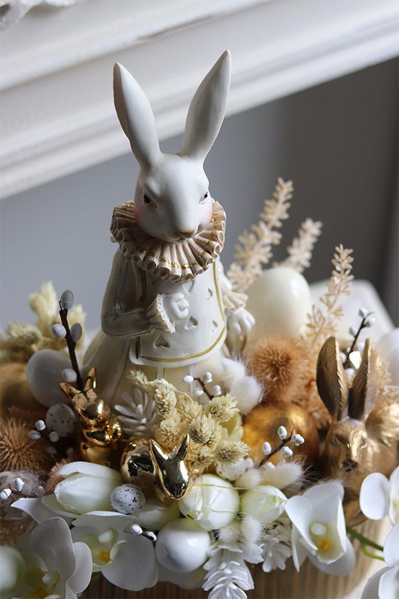 dekoracja Złota Wielkanoc