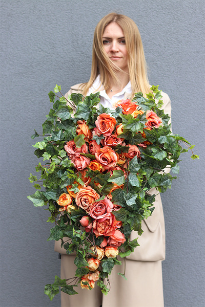 Morellato, wiązanka nagrobna w kształcie serca