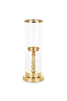 Somero Gold G, złoty szklany świecznik, wym.41x15x15cm