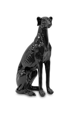 Hart, figurka pies, czarna, wys.40cm