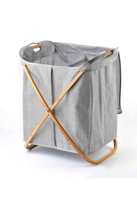 Bamboo Laundry X, kosz na bieliznę z klapą