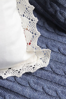 Romantic Roses, poszewka na poduszkę z koronką