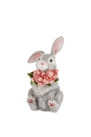 Bunny&Flowers, figurka wielkanocna zajączek