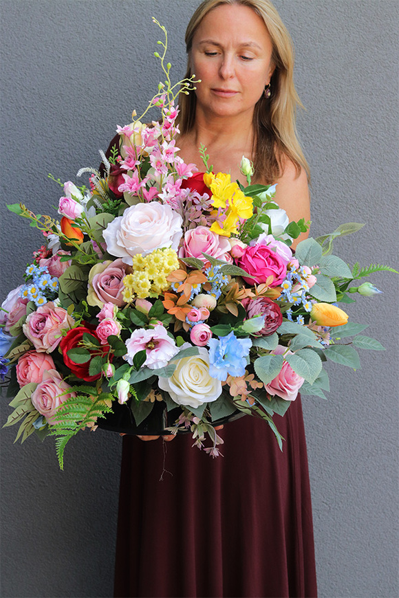 Kolores, kompozycja nagrobna w naczyniu