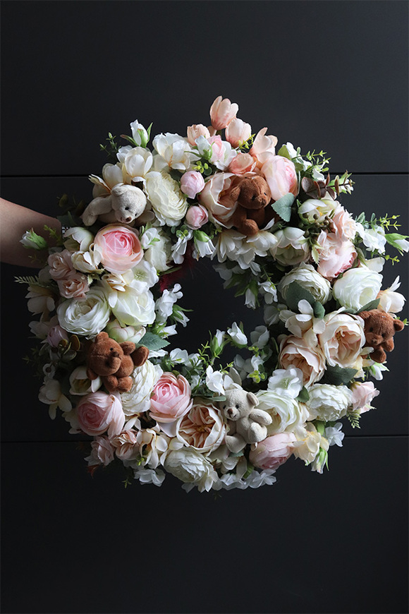 Słodkie Misie Teddy, uroczy wianek