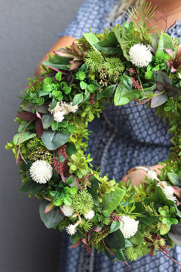 Elswood Greeneria 2, zielony wianek na drzwi