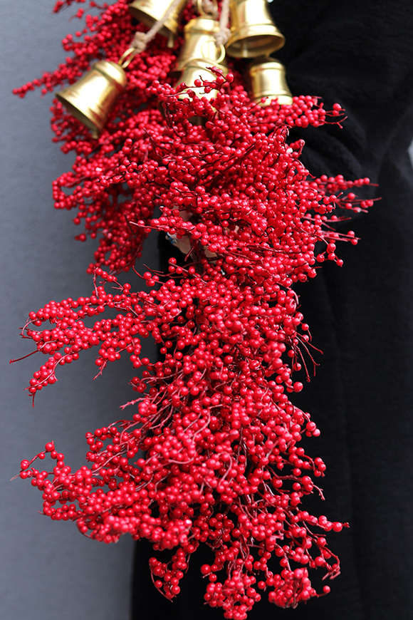 Czerwona Zima Gold, girlanda z owoców