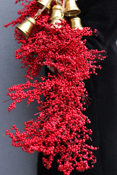 Czerwona Zima Gold, girlanda z owoców