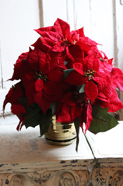 Gwiazda Betlejemska Złotti, wysokiej jakości sztuczna roślina, wys.44cm 