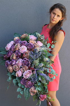 wiązanka nagrobna Nemosta, dł.85cm