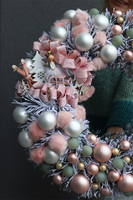 Pudrowa Kraina, świąteczny wianek z konikiem